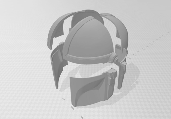Мандалорианский шлем- 3D модель для 3D печати