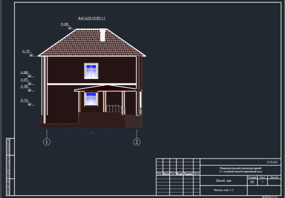 Проект индивидуального дома 300 м2 с цоколем
