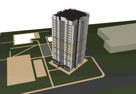 Multi-storey residential building - 21 floors
