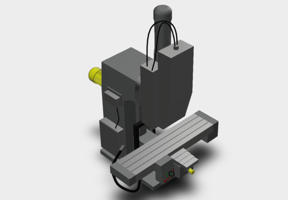 3D model of the Gf2171Sf3 milling machine