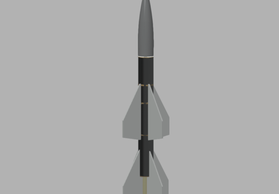 3D rocket model
