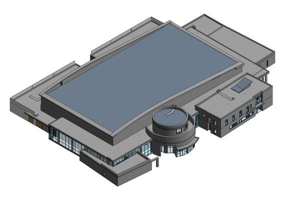 Pavilion in Revit - 3D Model