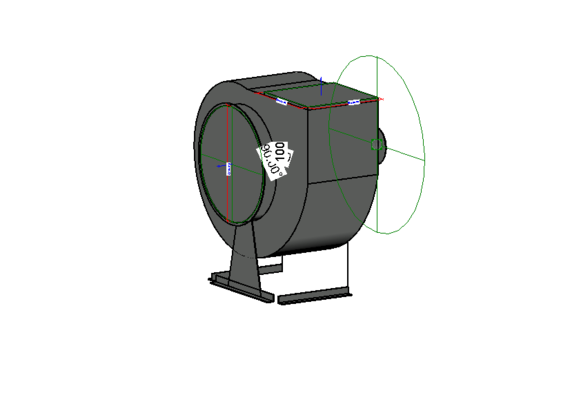 Radial smoke removal fan VR-80-75DU L