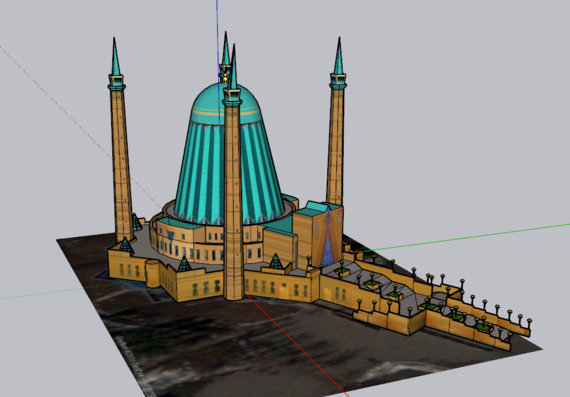 Мечеть в 3D