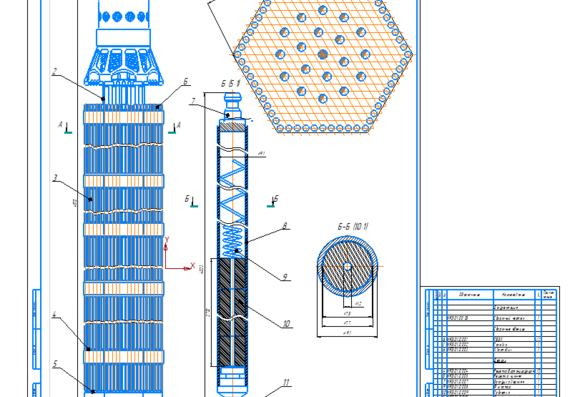 Thermohydraulic and neutron-physical calculation of the VVER-300 nuclear reactor