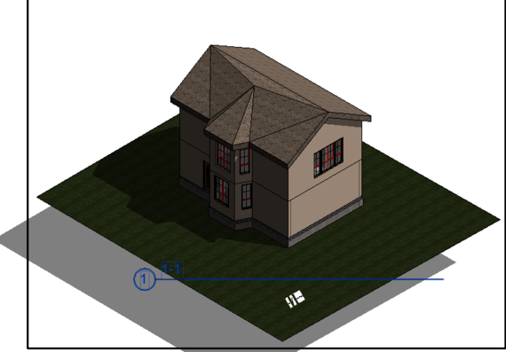 Simple two-story house