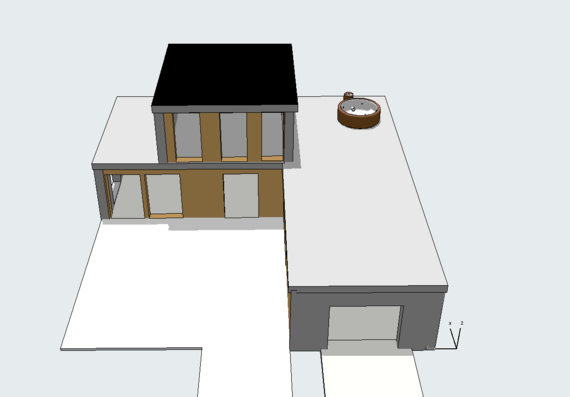 2 этажный жилой дом с кухней-студией