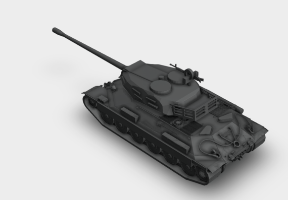 3Д модель танка ИС-6