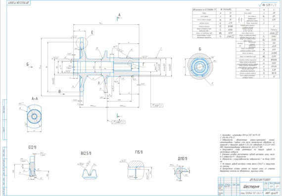 Improvement of the technological process and design of the machining section of the Gear part