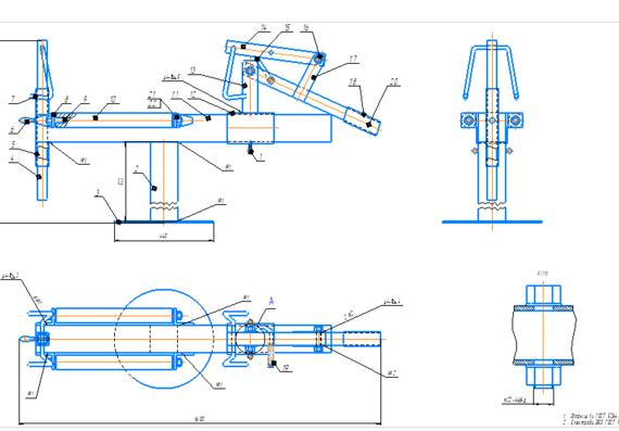 Flight expander, assembly drawing