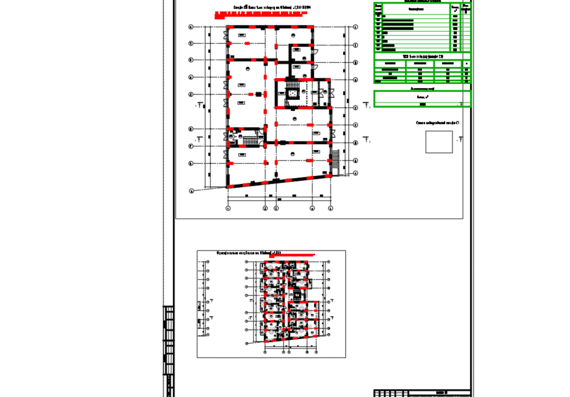 Standard floor plan of a residential building