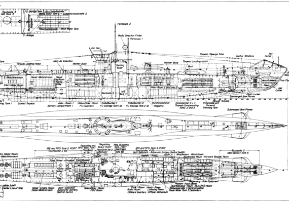 Общий вид подводной лодки U-570
