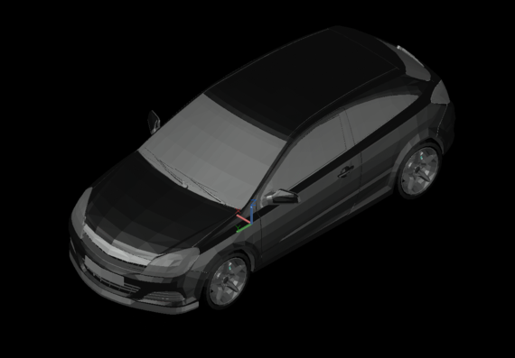Спортивный автомобиль - 3D модель