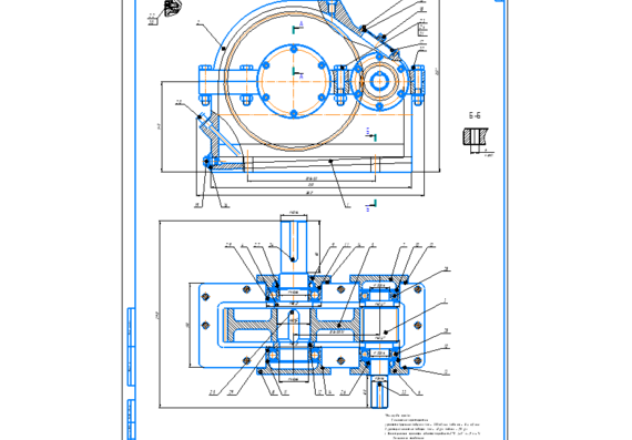Cylindrical single-stage oblique gearbox