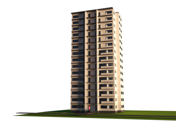 High-rise house in revit