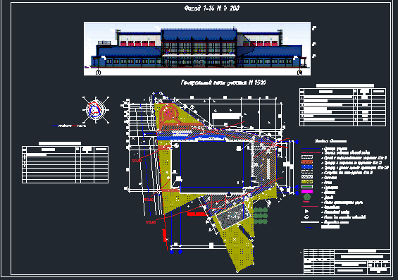 Organization of the construction of a sports complex in Moscow
