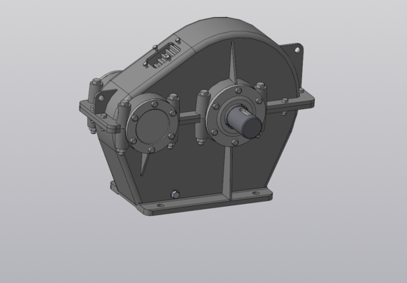 Gearbox 3D model with all the details