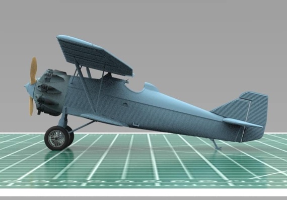 Истребитель И-4 3D модель
