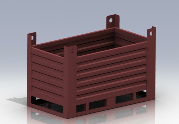 Container-cot (metal box)