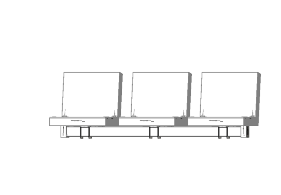Family of seats for stands in revit