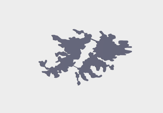 Фолклендские острова - 3D модель