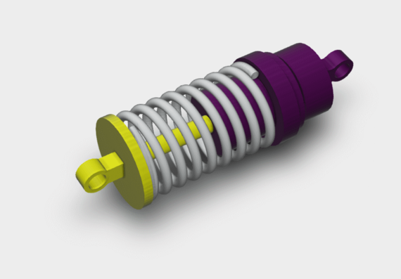 Shock absorber with adaptability
