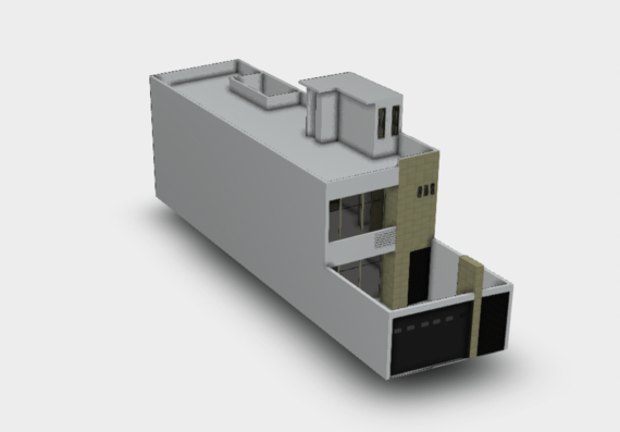 План меблировки жилого дома в 3-х мерной модели