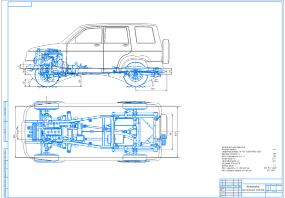 Layout of the car UAZ Patriot