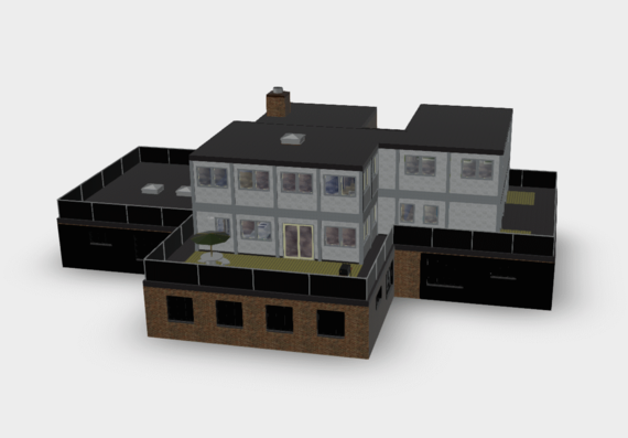 Penthouse in sketchup