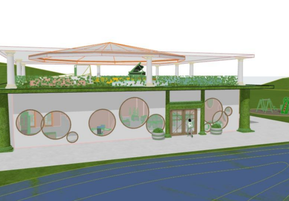 Проект паркового кафе на 40 посадочных мест