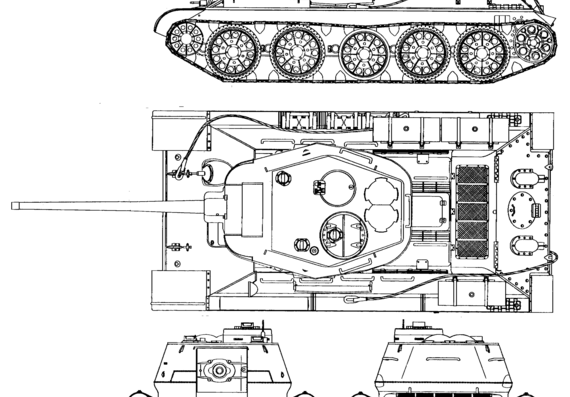 T-34/85 Blueprint