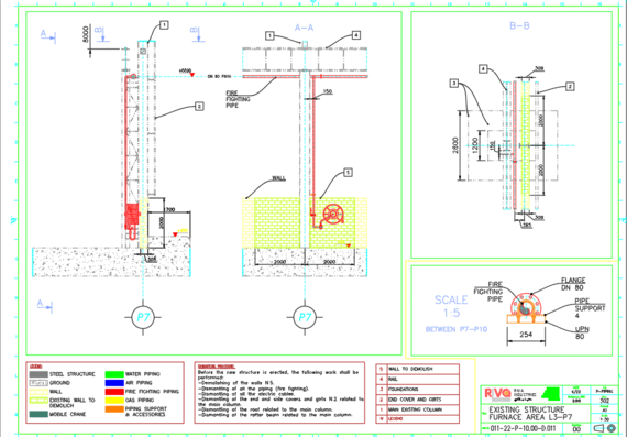 Инструкция по работе: демонтаж металлоконструкции трубопровода