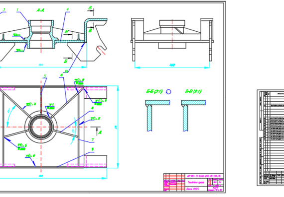 Technological process of welding the base of the crane with powder wires