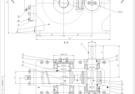 Technological process of assembly of a single-stage cylindrical gearbox