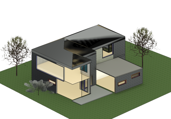 3D дизайн дома в revit