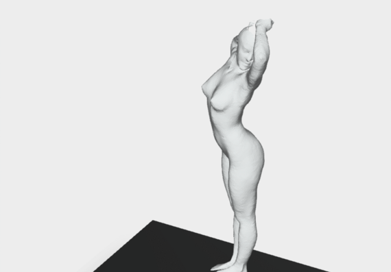 Figure of a woman in 3D