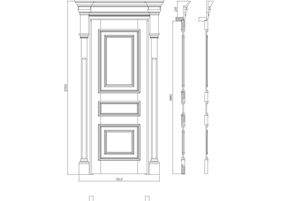 Дверь дизайнерская с сандриками и багетами
