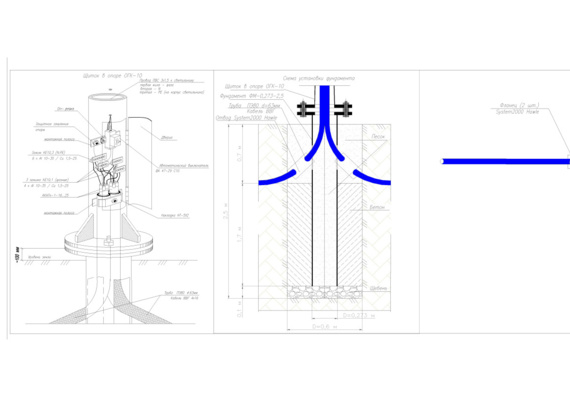 Pipe Installation Diagram in Support
