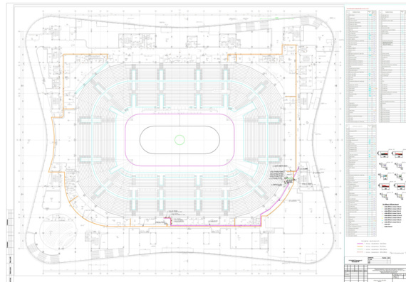 Arena drawing. Ice Sports Palace