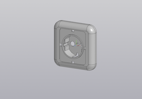 3D model of electrical outlet