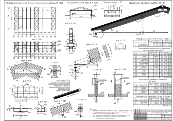 Course project "Design of plank-glued structures of coating and supporting frame of a one-storey industrial building"
