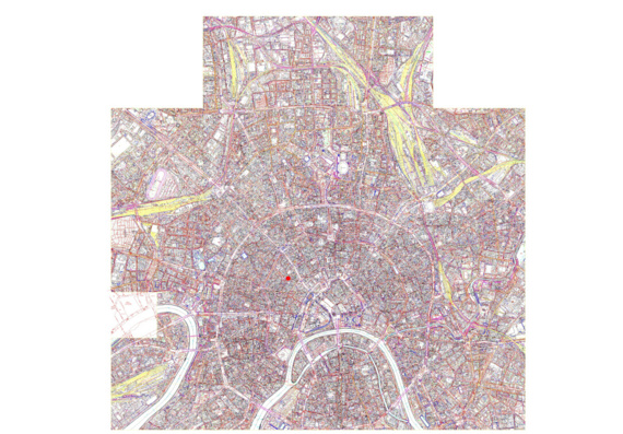 Карта центра Москвы