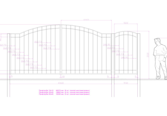 Swing gate | Download drawings, blueprints, Autocad blocks, 3D models ...