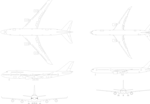 Библиотека самолетов для AutoCAD и Компас