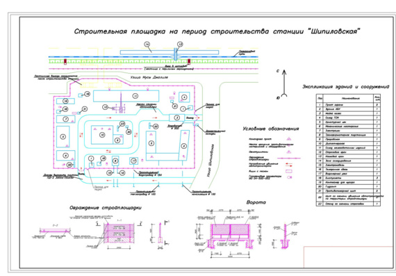 Construction of the Shipilovskaya metro station and adjacent distillation tunnels