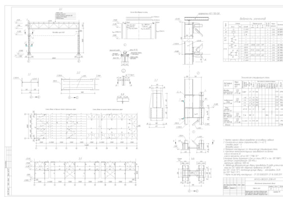Course Design - Design in KM phase of an industrial building with a length of one temperature block