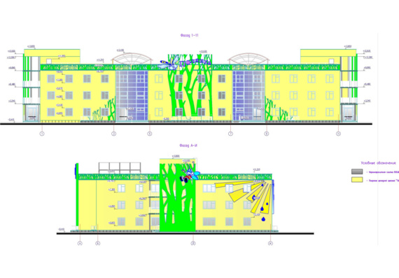 Diploma project - Kindergarten for 230 places 52.80 x 33.92 m in Chelyabinsk