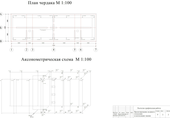 Calculation and graphic work - Design of heating and ventilation system of building 2 entrance 4 floors of Brest
