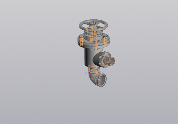 Corner valve - 3D model