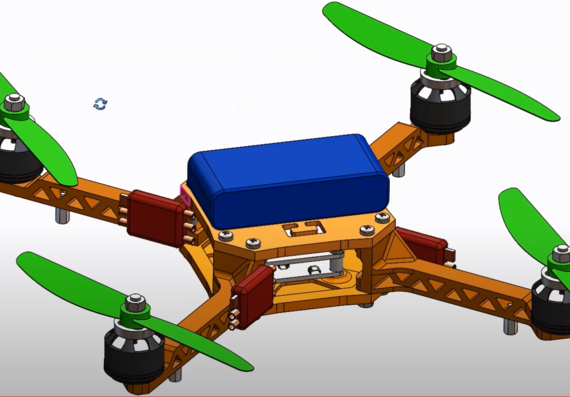 3D model of the drone